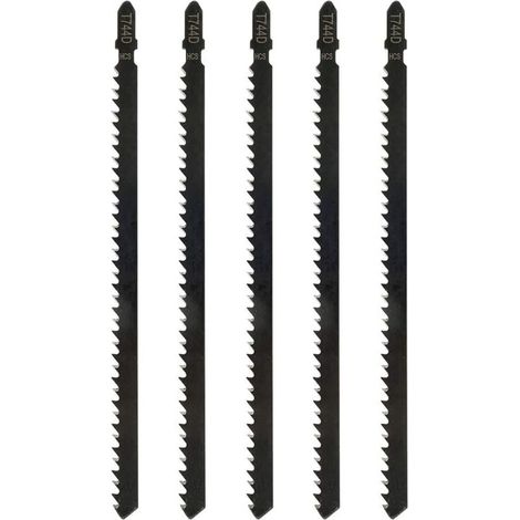 Hojas de sierra de calar T744D 180 mm - Accesorio profesional compatible con sierras de calar Bosch y Metabo para madera y metal (1/4)