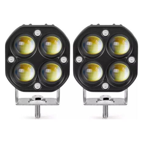 Projecteur LED 40 W à quatre feuilles en forme de trèfle pour voiture, éclairage de travail, moto, véhicule tout-terrain, pare-chocs avant modifié (1/4)