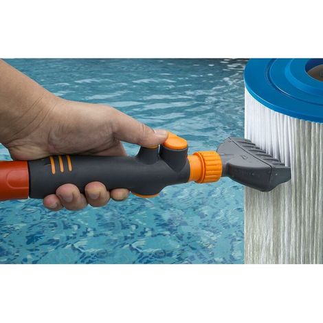 Limpiador de piscinas y spas con cartucho premium Elimina residuos y suciedad de los filtros de la piscina en segundos Limpiador de piscinas con cartucho duradero (1/5)