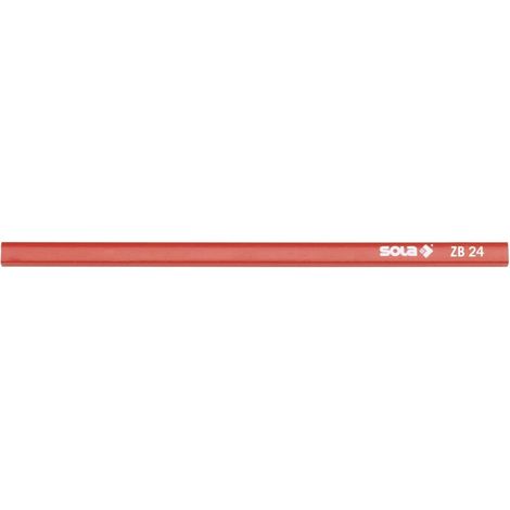 MATITA DA CARPENTIERE SOLA ROSSA ZB24 PER LEGNO