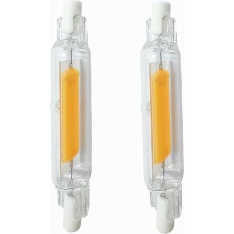Lot de 3 Ampoules 20W R7S LED 118mm Dimmable, R7S LED Ampoule Blanc Chaud 3200K, Ampoules COB Double Ended 1200LM, Ampoules R7S LED 118mm, Éclairage à Faisceau 360 °, AC 220-240V (1/5)