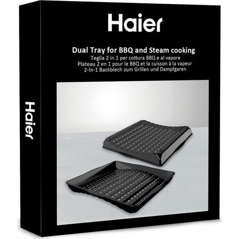 Haier Teglia 2IN1 per Forni - Prodotto Multifunzionale per Barbecue e Cottura a Vapore con Design Concavo/Convesso Unico, per Espandere le Tue Opzioni di Cottura, 32 x 37.6 cm. (1/5)