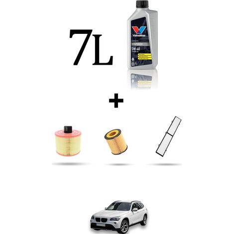 Kit tagliando 3 FILTRI e 7L OLIO compatibile con Bmw x1 (E84) 25ix 160kw dal 2010 (1/4)