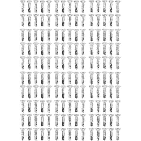 Lot de 150 vis autoperceuses inox 304 de 19mm, tête fraisée cruciforme M4.2-18 pour usage industriel (1/5)