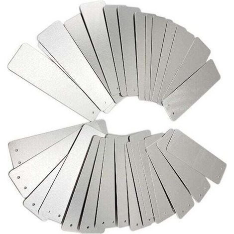 Pflanzenetiketten, 100 rechteckige Aluminium-Gartenschilder, Außenbeschilderung, Metallschilder, Gartenpflanzenetiketten, Crezuo-Crezuo
