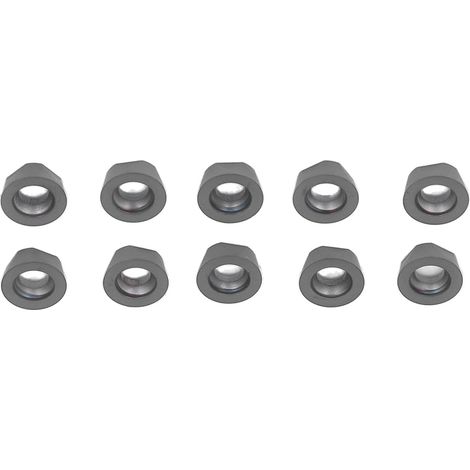 10 plaquettes de coupe rondes en carbure à revêtement noir pour tournage et fraisage CNC (RPMT10T3MOE-P) (1/5)