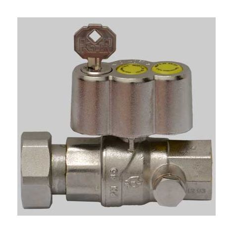 VALVOLA A SFERA GAS DIRITTA POST CONTATORE  3/4 x 1 girevole     F.I.V.