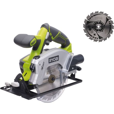 Pack RYOBI - Scie circulaire RWSL1801M - 18V One+ - diamètre 150 mm sans batterie ni chargeur - Lame ultra fine CSB150A1