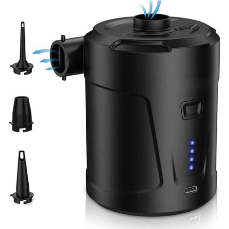 Inflatable Mattress Inflator, Electric Air Pumps, Tiny Pump Air Mattress Pump and Deflator with 4000 mAh Battery for Boats, Inflatable Pools, Bed Mattresses, Camping (1/4)