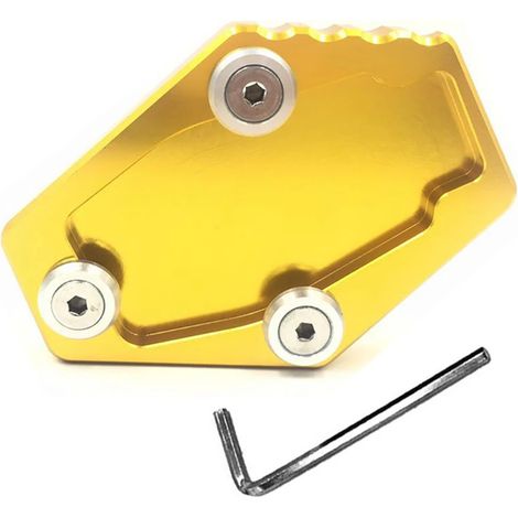 (Or) Compatible avec Ducati Multistrada Monster 795 796 821 1200 1200S - Extension de béquille latérale pour moto - Plaque de support élargie - maxpower (1/4)