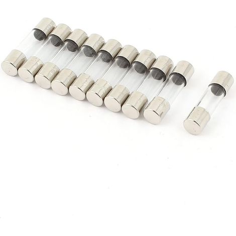 10pcs 250V 0,2a 200mm / tubes de verre à souffle rapide rapide 5 mm x 20 mm