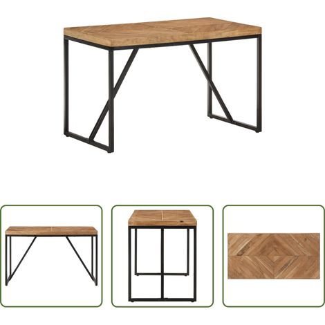 Akazienholz Esstisch - Esstisch 120x60x76 cm Massivholz Akazie und Mango (1/5)