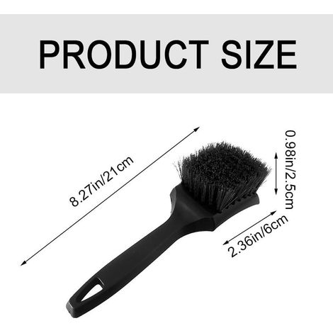 Brosse de nettoyage pour tapis de voiture, brosse de nettoyage pour moyeux de roue, brosse rigide pour tapis de sol, brosse de nettoyage pour pneus, brosse de nettoyage intérieur pour voiture et maiso (1/4)