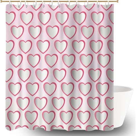 Rideau douche polyester 180x180 aéré rideau étanche pour salle de bain moderne (1/5)