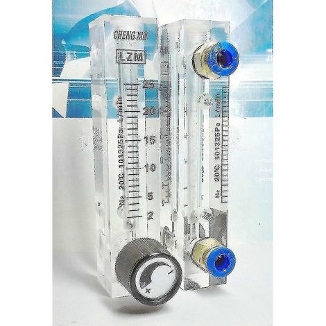 0,1-0,4 0,3-3 2-20 2-25 l/min Lzm-6t Débitmètre d'azote N2 Rotamètre avec vanne à emboîter, tube de 6 mm 25-26