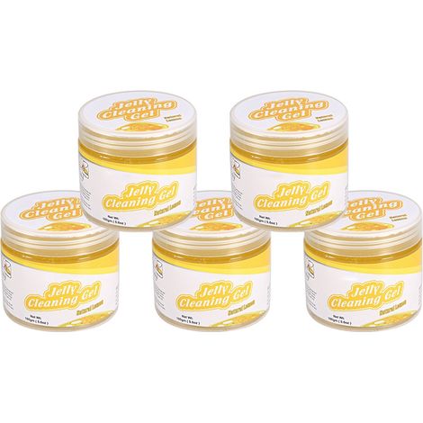Gel Nettoyant Adhésif - Pour Fentes De Climatisation Claviers Et Électronique - Jaune - Lot De 5 (1/5)