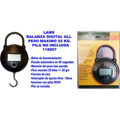 Lams Digitalwaage 25 kg maximal