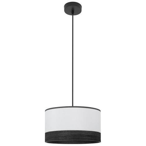 Anhänger Olga 1xe27 Schwarz/weiß-schwarzes Holz Regx30x30 Cm (1/2)