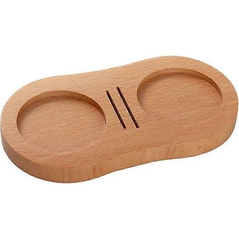 Kaffeefilterhalter aus Holz, Tampermatte aus Holz für Espresso A (1/5)