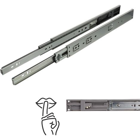 Kugelgelagerter Soft-Close-Gleitauszug H45, Vollauszug 400 mm, 30 kg, Riex NB48 (1/5)