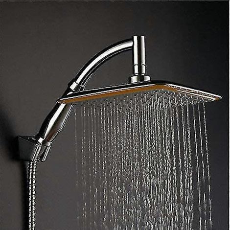 HONORNIC - Pommeau de douche carré pivotant à 360° de 23 cm (1/4)