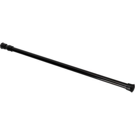 ZASCHMOY Tringle à Rideau, Tringle à Rideau sans Perçage, Tringle à Rideau de Douche, Tringle de Fenêtre Noire Réglable pour Cuisine, Chambre à Coucher, Porte de Placard, Bibliothèque (1/5)