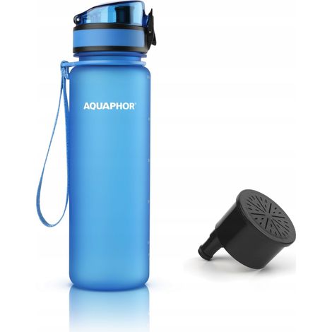Botella con filtro Aquaphor City de 500 ml, azul (1/5)