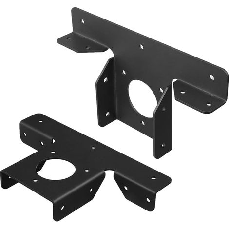 Set of 2 heavy-duty 3-way corner brackets for 10.2 x 10.2 cm pergola and gazebo (1/5)