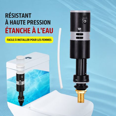 Robinet flotteur d'arrivée d'eau pour réservoir WC vanne d'arrivée d'eau droite avec raccord en cuivre télescopique silencieuse 360 g – Livraison gratuite