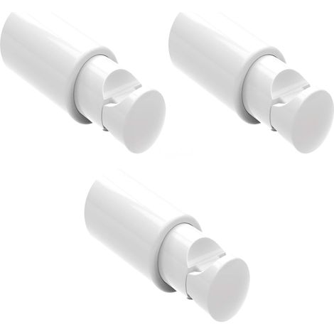 Supports radiateur en ABS – Lot de 3 – Pour tuyaux Ø 15 à 28 mm – Distance 11 à 22 mm – Capacité 90 kg – Installation rapide
