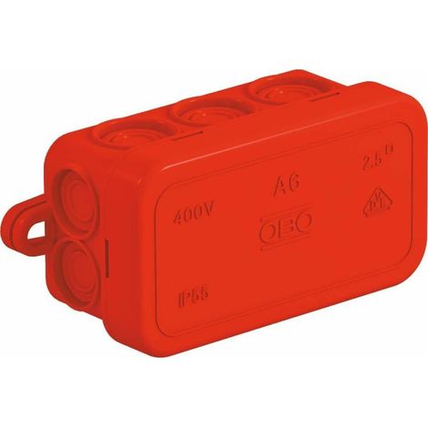 Caja de derivación obo-bettermann 2000003 IP55 plástico 43x80 mm