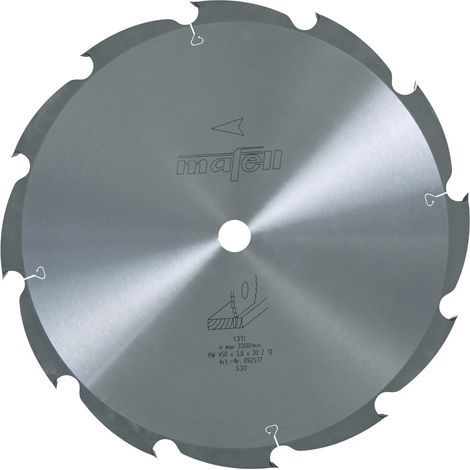 mafell Lame de scie-HM 450 x 2,5/3,8 x 30 mm, Z 12, WZ, pour coupes longitudinales dans le bois - 92537