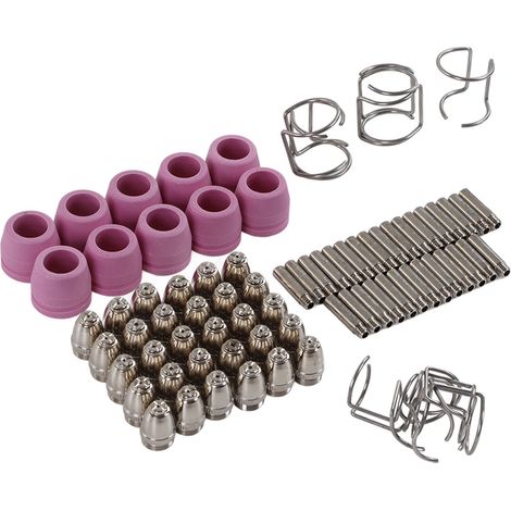 Kit de 80 consommables pour torche de découpe plasma, embouts et équipements pour modèles 40, 50 et 60 A, SG 55, AG 60 et WSD 60. (1/5)