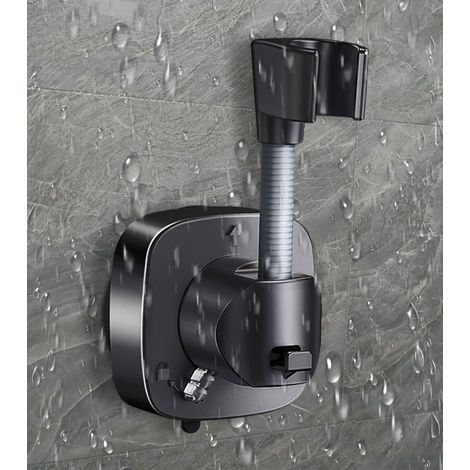 Support de Pommeau de Douche à Ventouse Rotatif 360°  Sans Perçage, Réglable Universel  Charge 10 kg  Installation Facile en Quelques Secondes  Support Antidérapant et Résistant à la Rouille