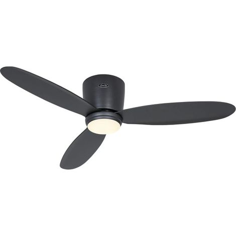 Ventilateur de plafond ECO PLANO II 112, Gris basalte, Wi-Fi avec éclairage