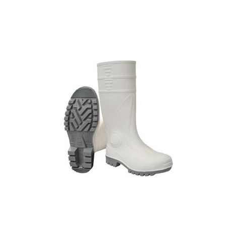 STIVALI DI SICUREZZA IN PVC BIANCO EN 345- - n°41 - colore della suola grigio - 1 paio