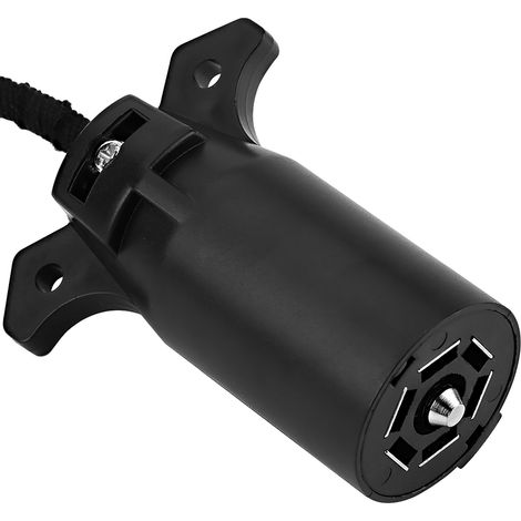7-auf-4-poliger Anhängeradapterstecker, Rundstecker, 6-24-V-Konverter für Wohnwagen und Anhängerkupplung, universeller Kabelsatz (1/5)