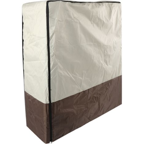Housse de lit pliante imperméable et anti-poussière pour lit d'appoint, utilisable en intérieur et en extérieur, 102 x 33 x 104 cm (1/5)