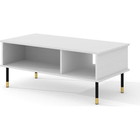 TAVOLINO SHERWOOD 110x55 BIANCO OPACO (1/5)