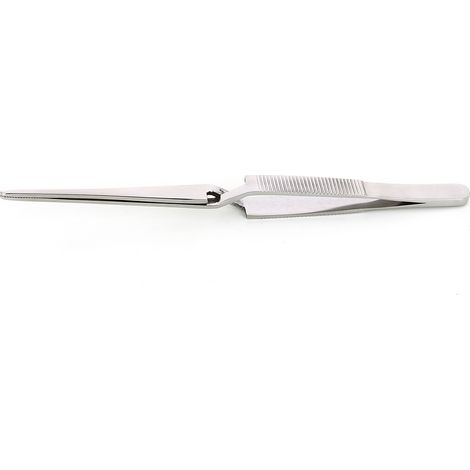 Brucelles RS PRO R29SG.C.NP pointe Arrondi droit dentelé rond en inox, L. 165 ( Prix pour 1 )