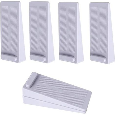 6 Pièces Arrêt Cale de Porte, Antidérapante Cale Porte au Sol avec Hauteur Réglable,Cale Porte Caoutchouc Pour Porte de Balcon, Salle de Bain, Chambre D'enfant, Porte Vitrée, Porte D'entrée (1/4)