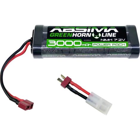Absima Modellbau-Akkupack (NiMh) 7.2 V 3000 mAh Zellen-Zahl: 6 Hardcase T-Buchse, Tamiya-Buchse