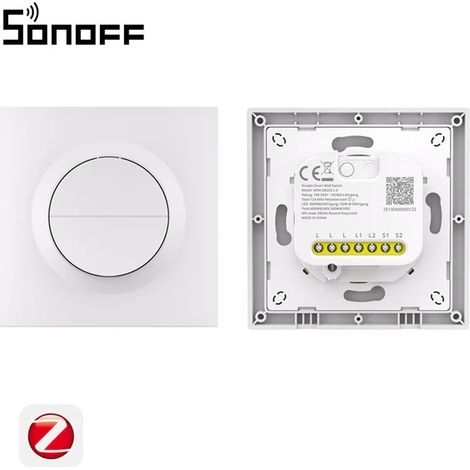Sonoff Orb-ZBW2L Interruttore Doppio a Muro per Luci con MINI-ZB2GS-L Smart Zigbee (1/5)