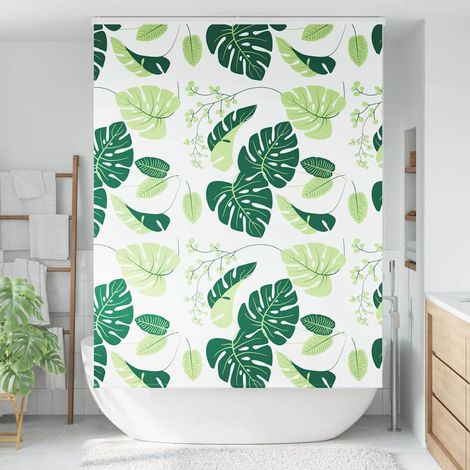 Store enrouleur de douche，Store à rouleau avec cassette largeur du tissu 146 cm CFW2620741 (1/5)