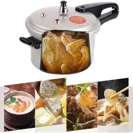 Autocuiseur domestique avec panier vapeur + couvercle anti-explosion de 20 cm (1/5)