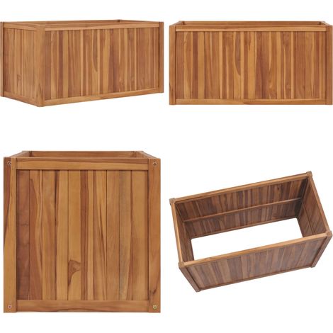Hochbeet 100x50x50 cm Massivholz Teak - Hochbeet - Hochbeete - Home & Living