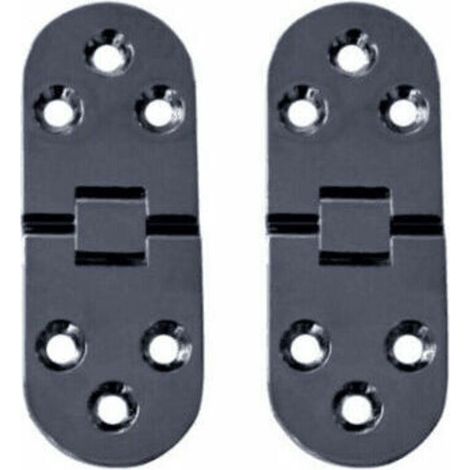 10 Pièces Charnières de Table Pliantes Plat Porte Cabinet Pliable Charnières Alliage Zinc Charniere Porte Placard,Round Edge Charnières pour Porte de Meuble avec vis,pour Table de Cuisine,Meubles Bure