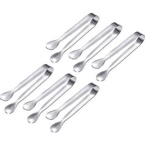 6 pinces à sucre en acier inoxydable (1/3)