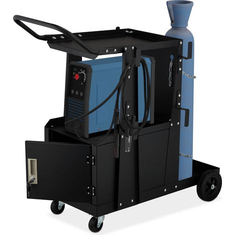Carrello per saldatura con mobiletto