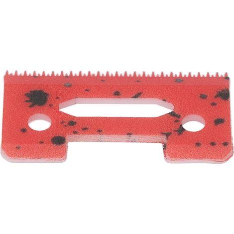Lame de tondeuse barbe céramique 49 pièces, coupe précise, remplacement pour tondeuse cheveux, rouge (1/5)